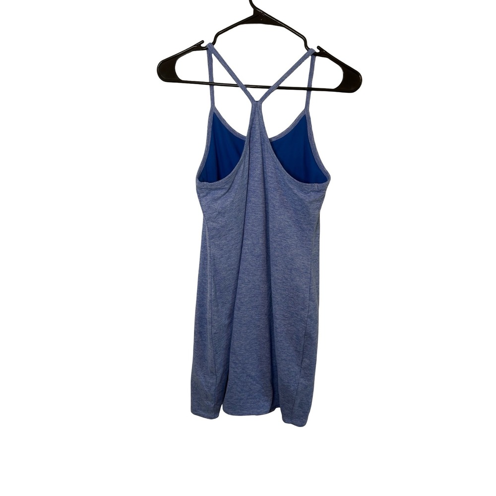 Kyodan Womens Blue Heathered Active Dress Racerback Built In Bra Size Small - Picture 3 of 3